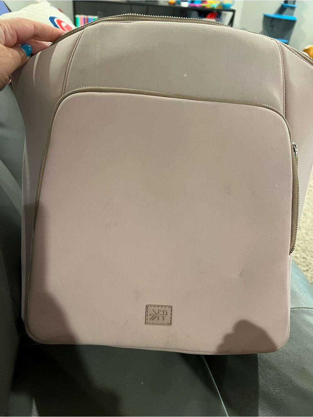 Freshly Picked Seoul Neoprene Diaper Bag Backpack - Mist Lavender Purple